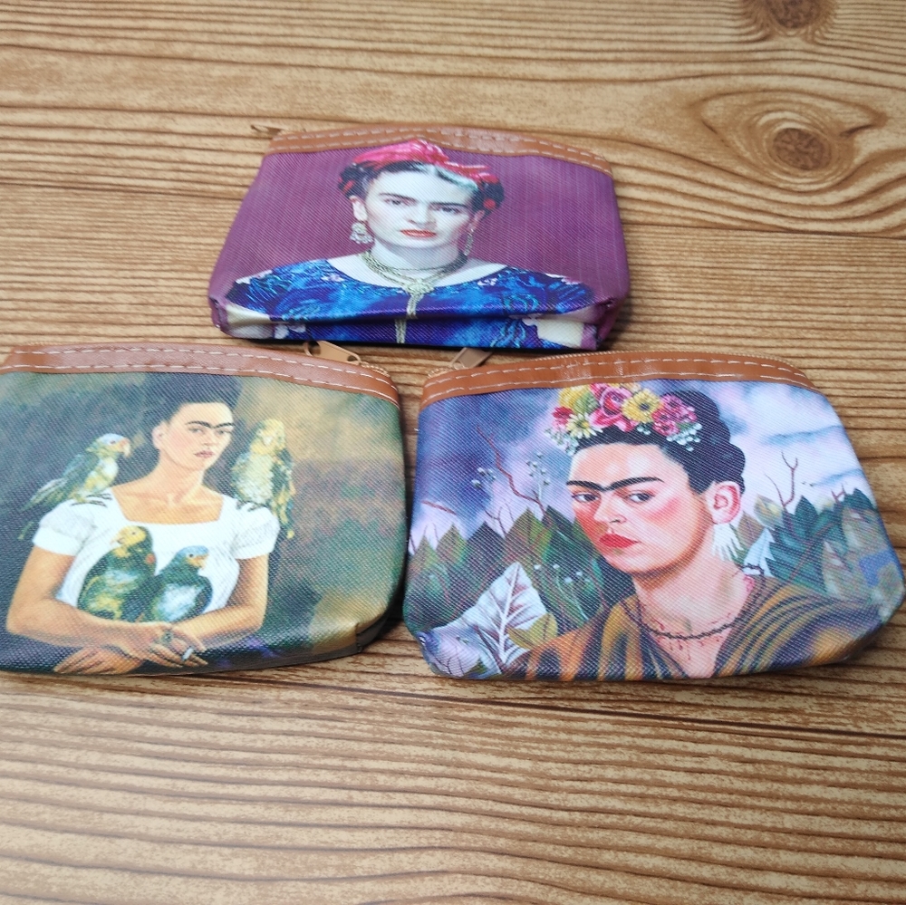 3 for $14 ❤️ Frida Kahlo Coin Bags